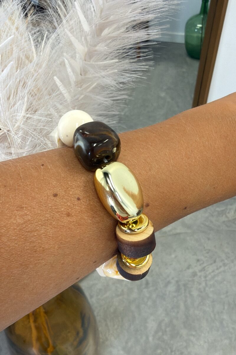 Pulsera Marron Stone
