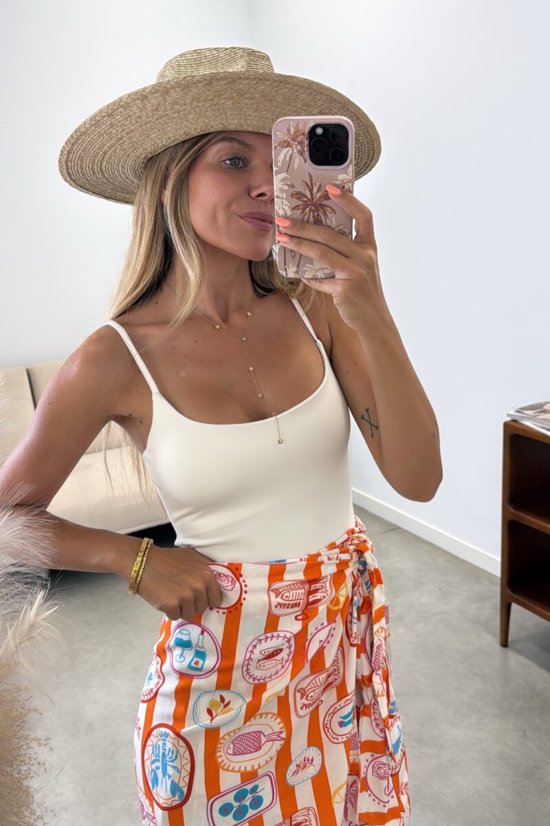 Falda Naranja Sardine