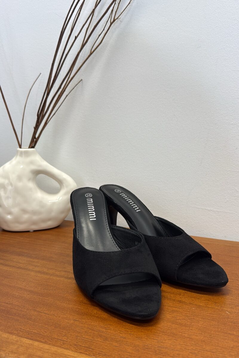 Sandalia Negra Mule