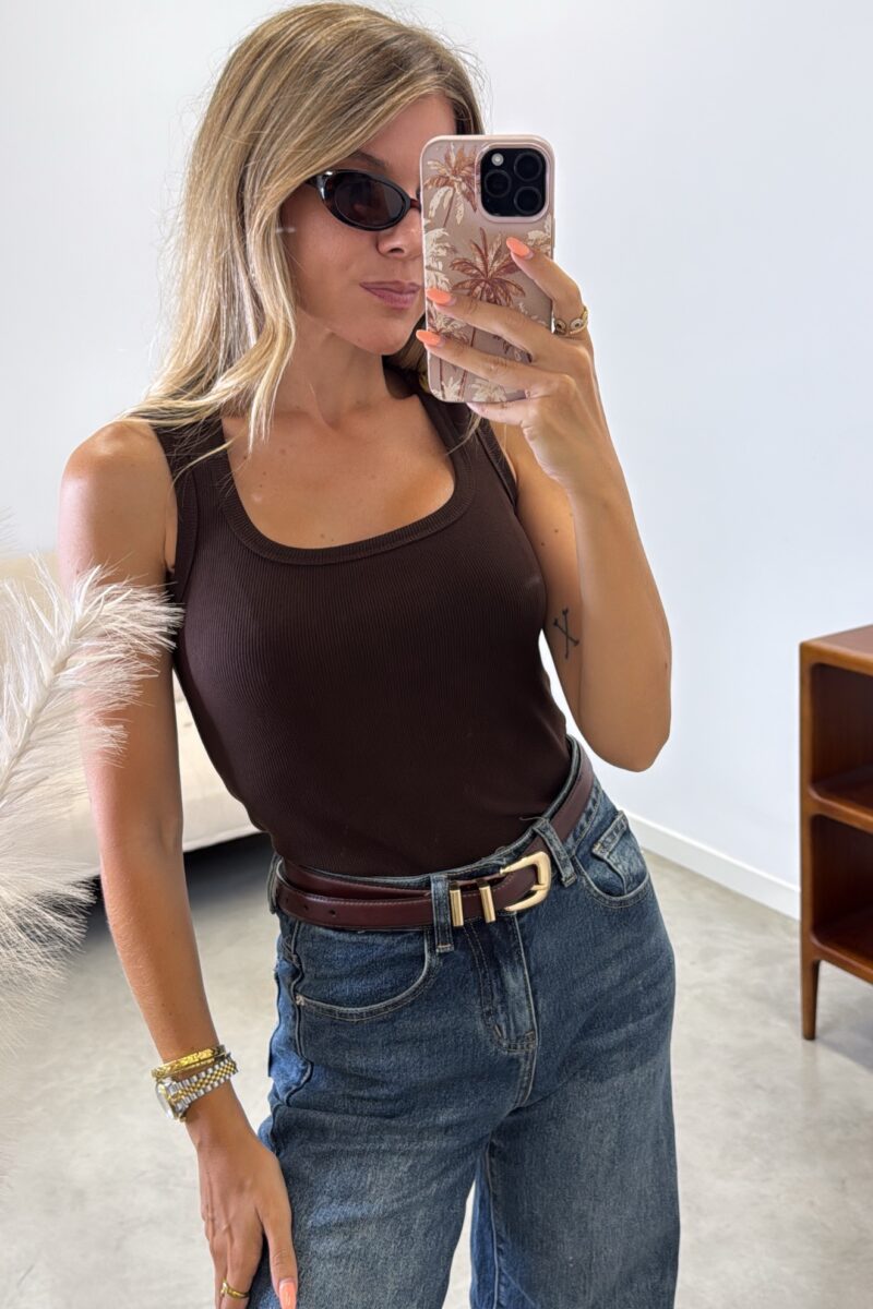 Camiseta Marron Rachel