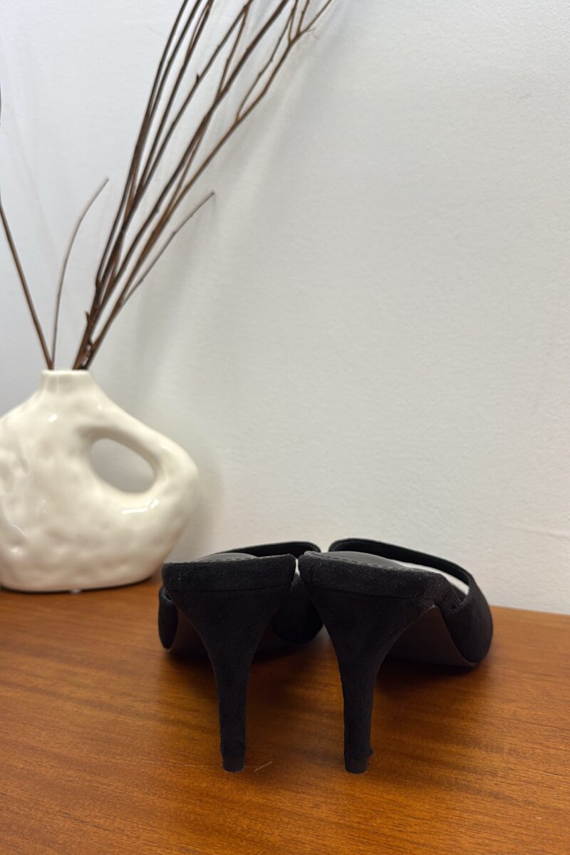 Sandalia Negra Mule