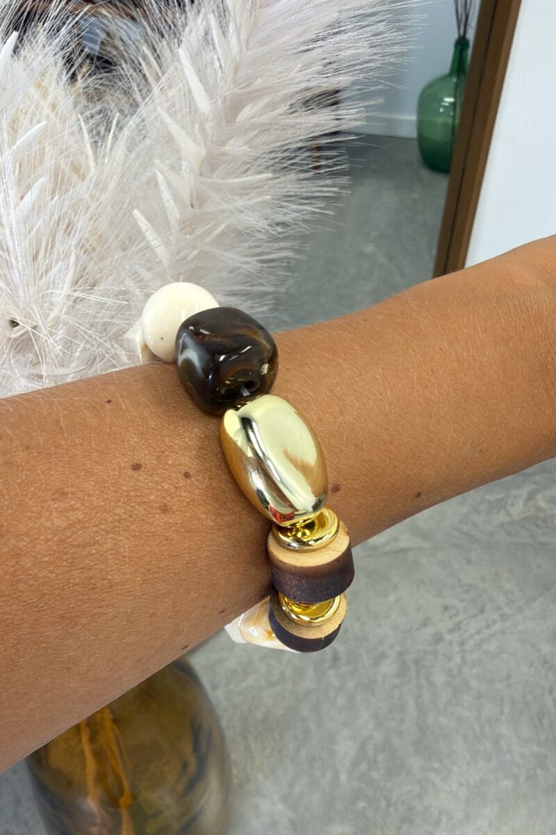 Pulsera Marron Stone