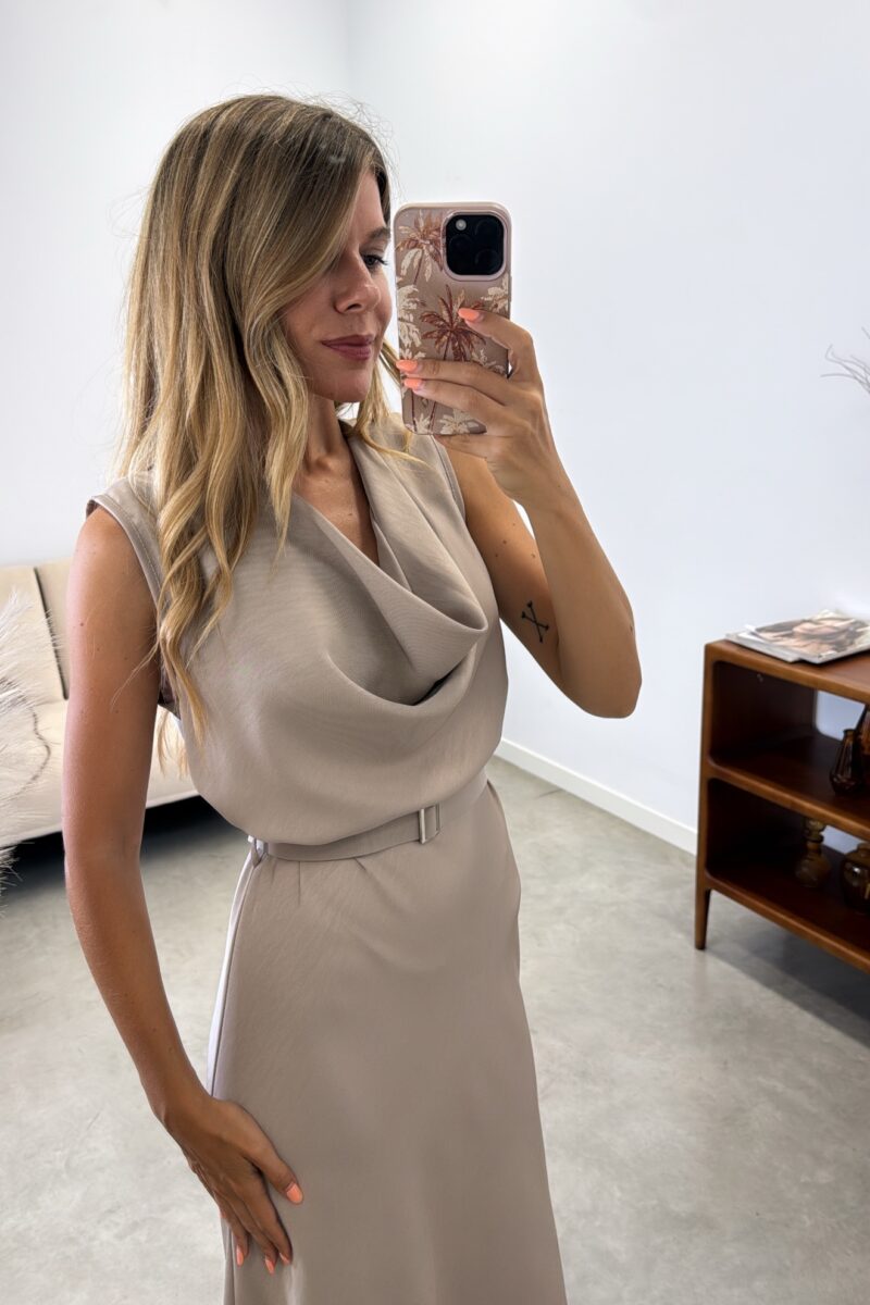 Vestido Taupe Daniela