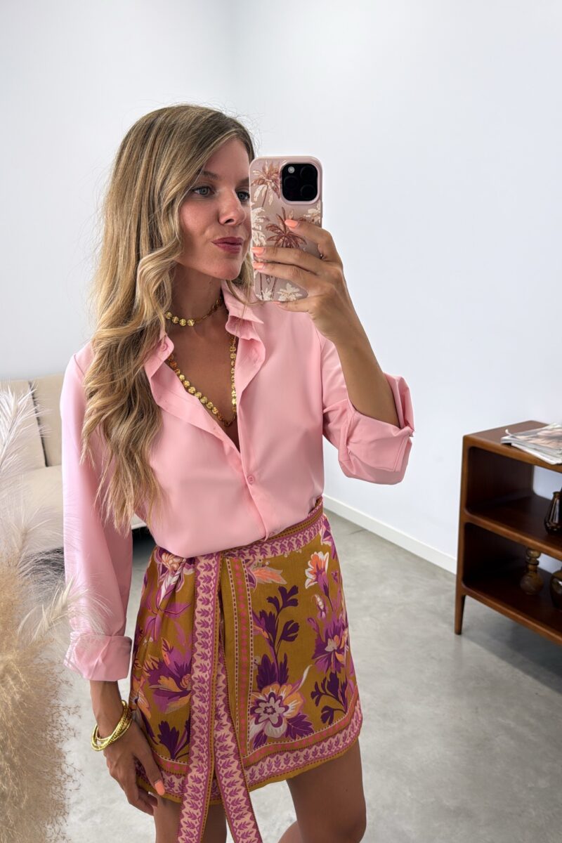 Camisa Rosa Basic