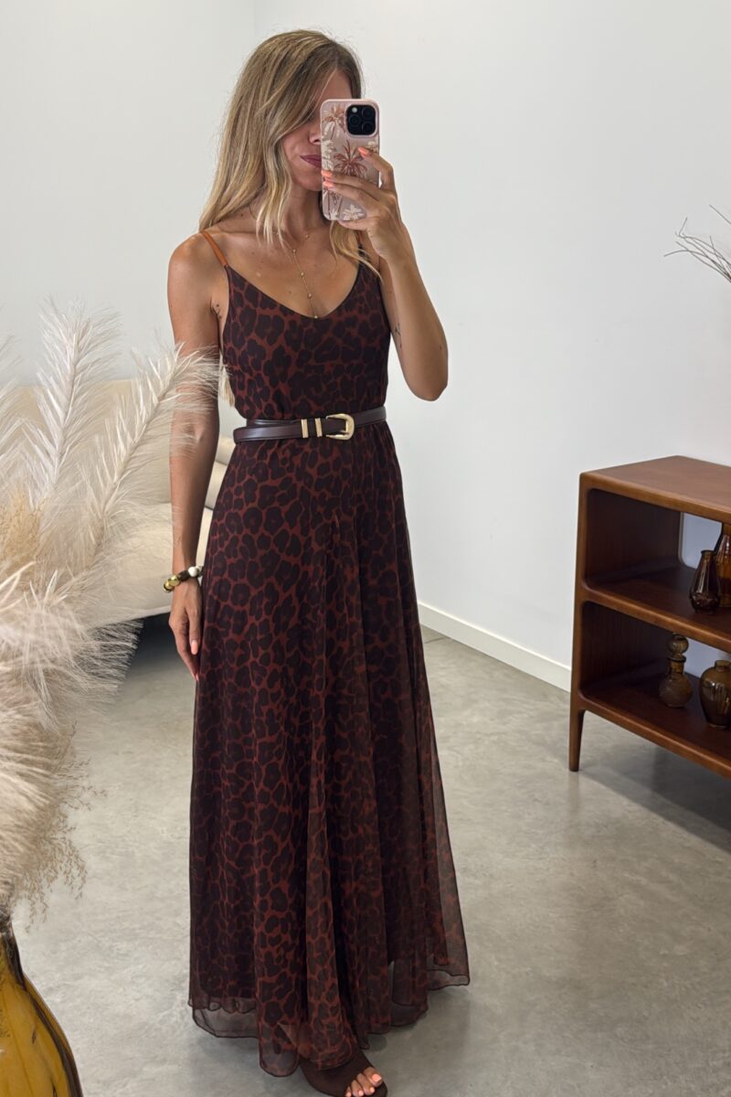 Vestido Teja Gasa Print