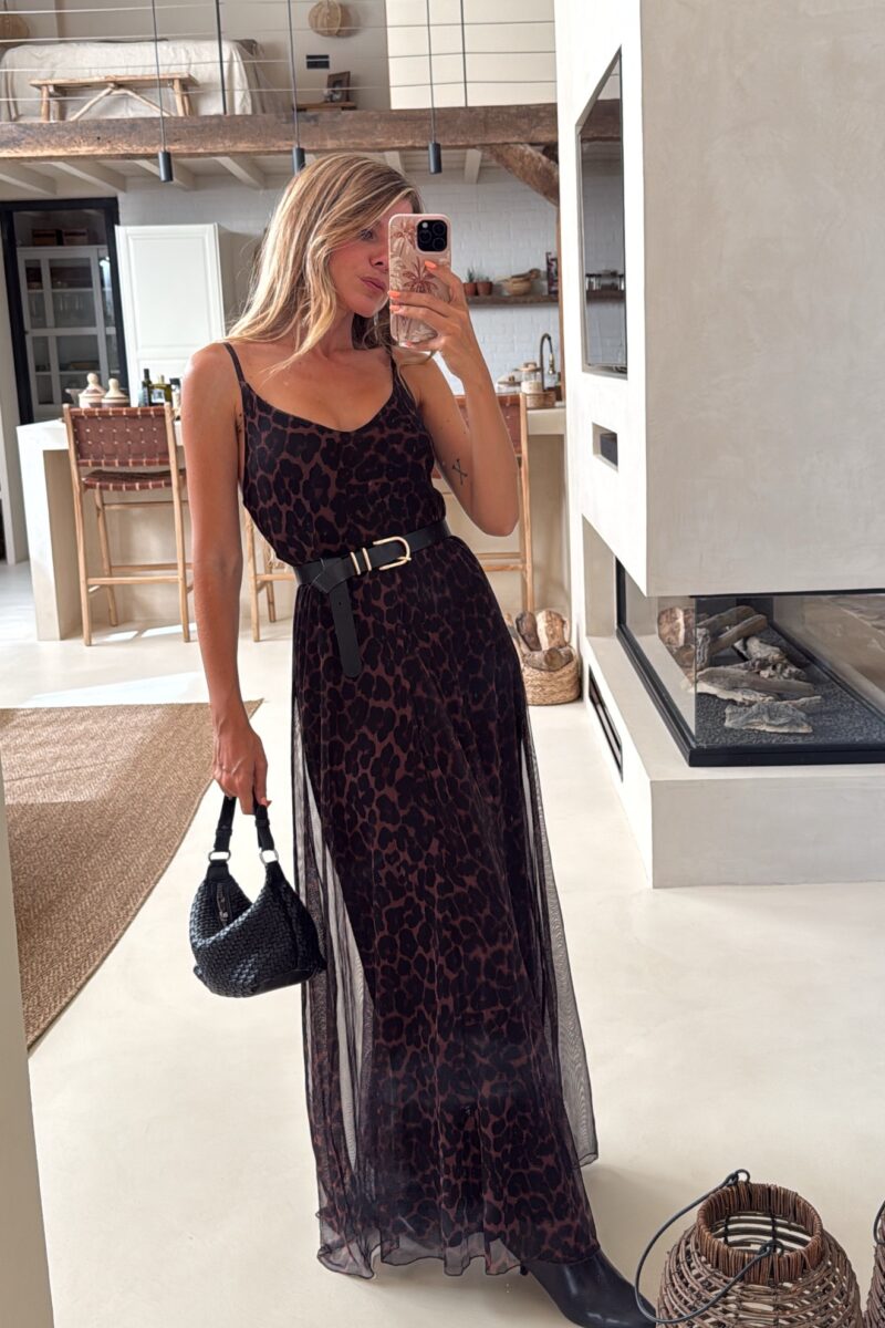 Vestido Gasa Animal Print