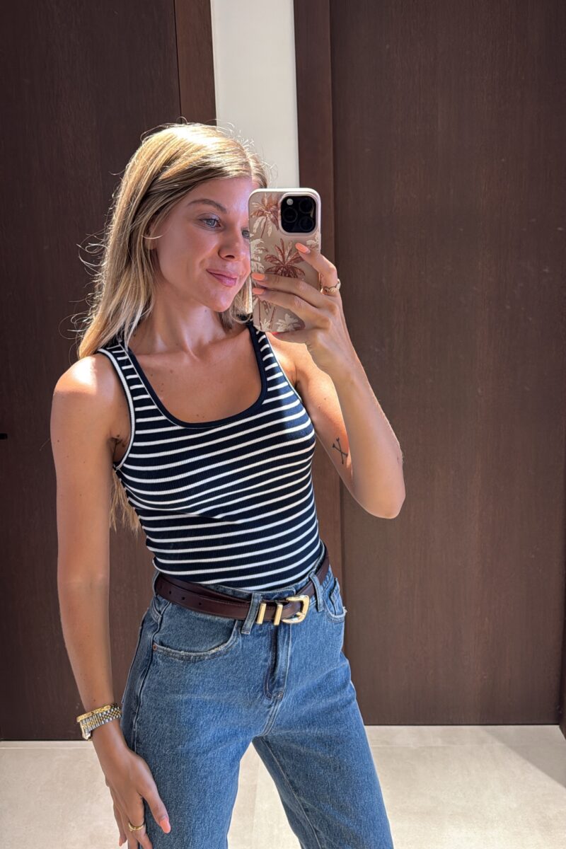Camisa Con Camiseta Marino