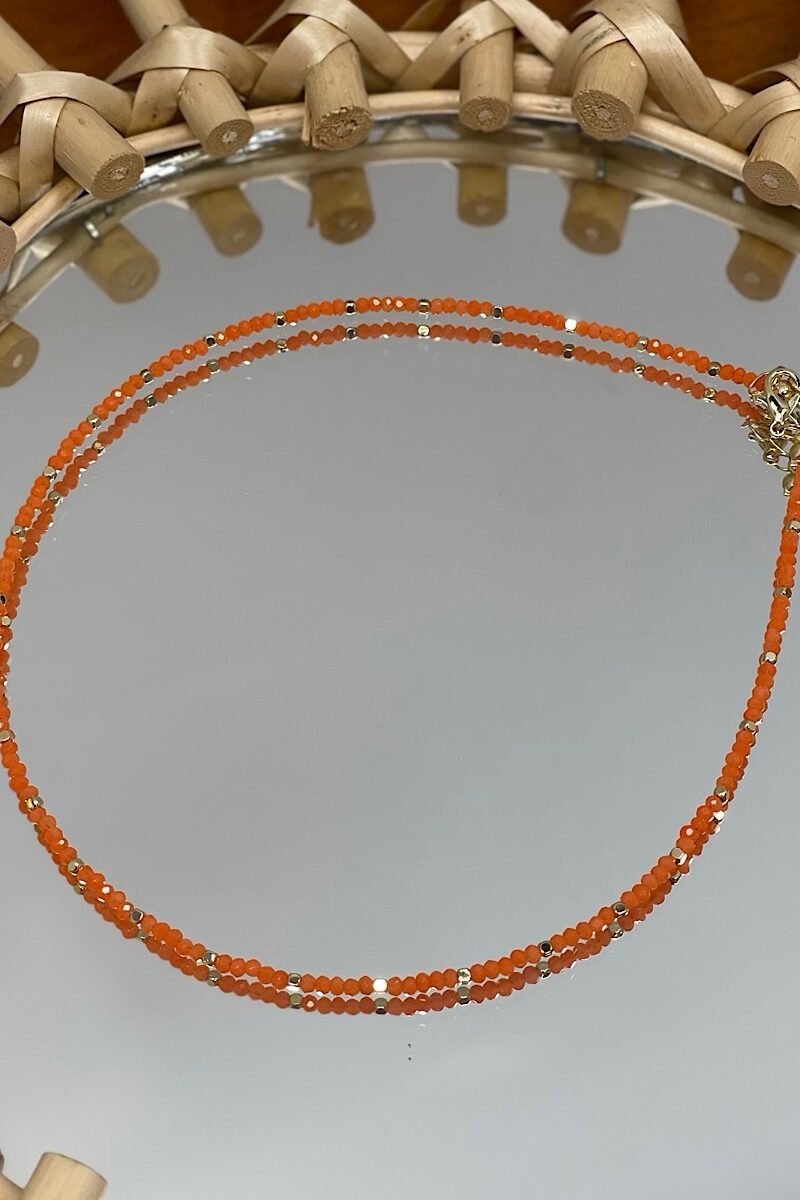 Collar Orange Cuentas