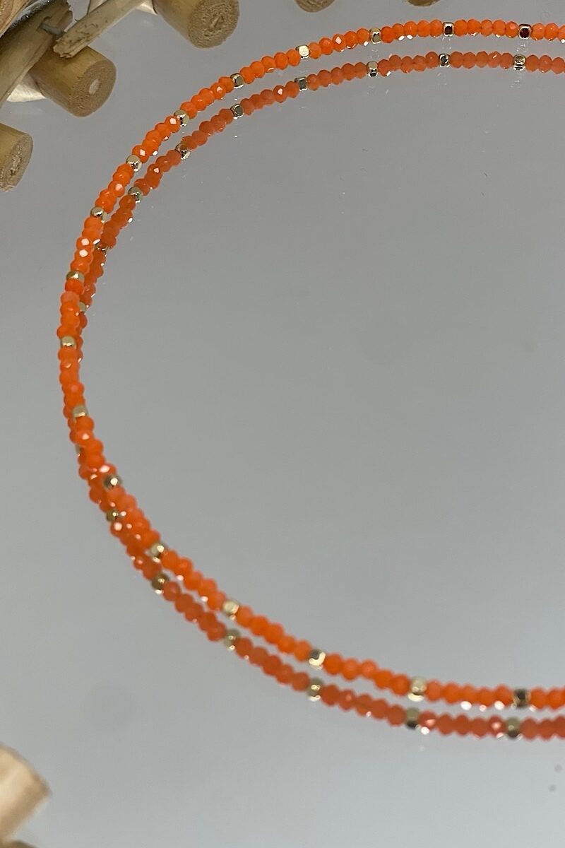 Collar Orange Cuentas