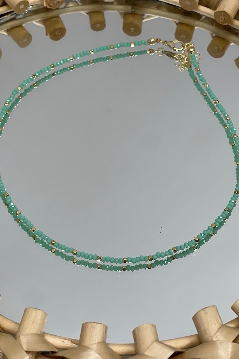 Collar Mint Cuentas
