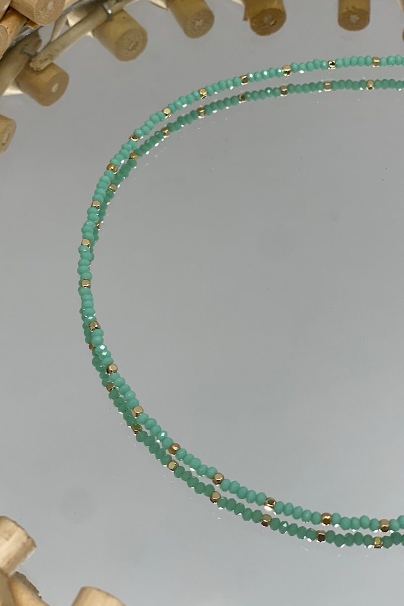 Collar Mint Cuentas