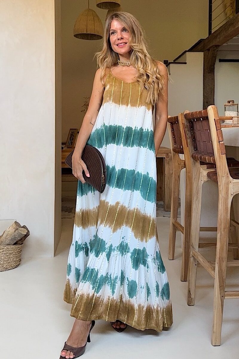 Vestido Green Tie Dye