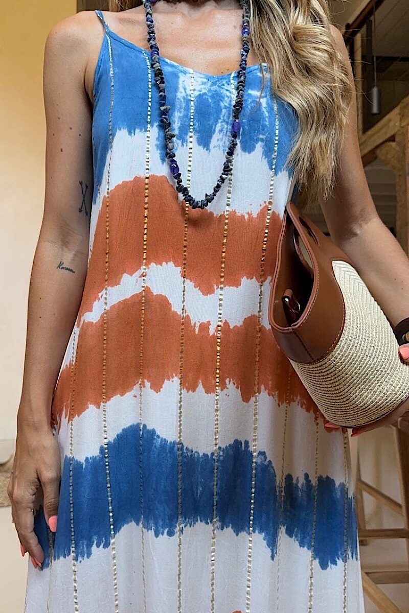 Vestido Orange Tie Dye