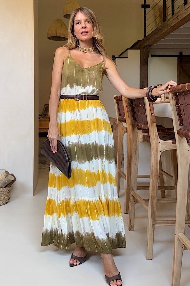 Vestido Mustard Tie Dye
