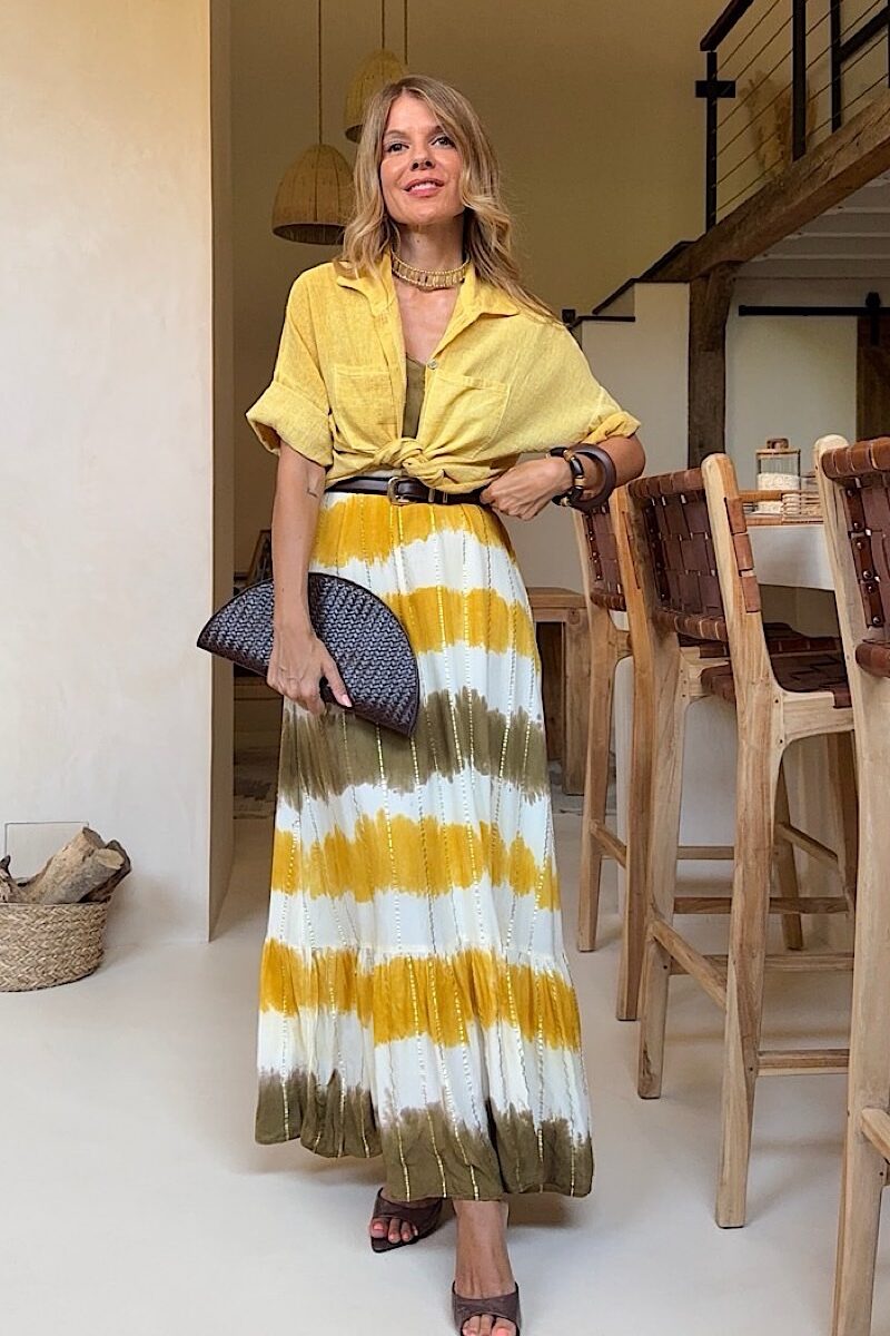 Vestido Mustard Tie Dye