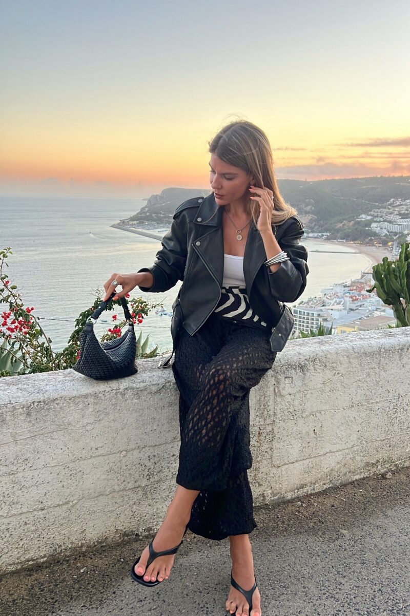 Pantalon Negro Encaje