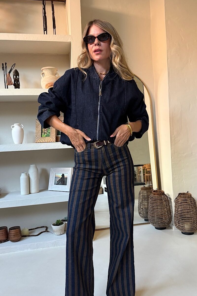 Chaqueta Vaquera Bomber