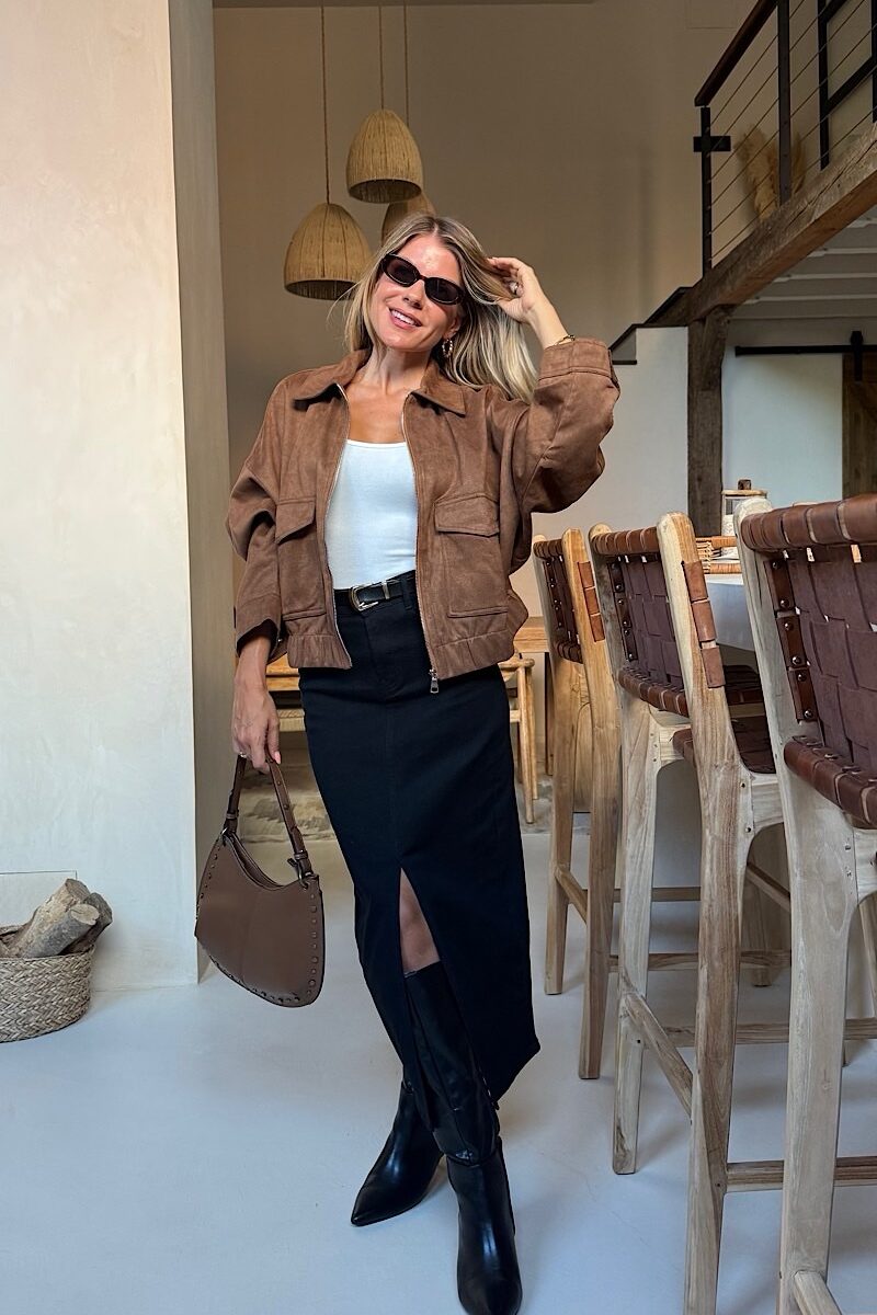 Chaqueta Camel Antelina