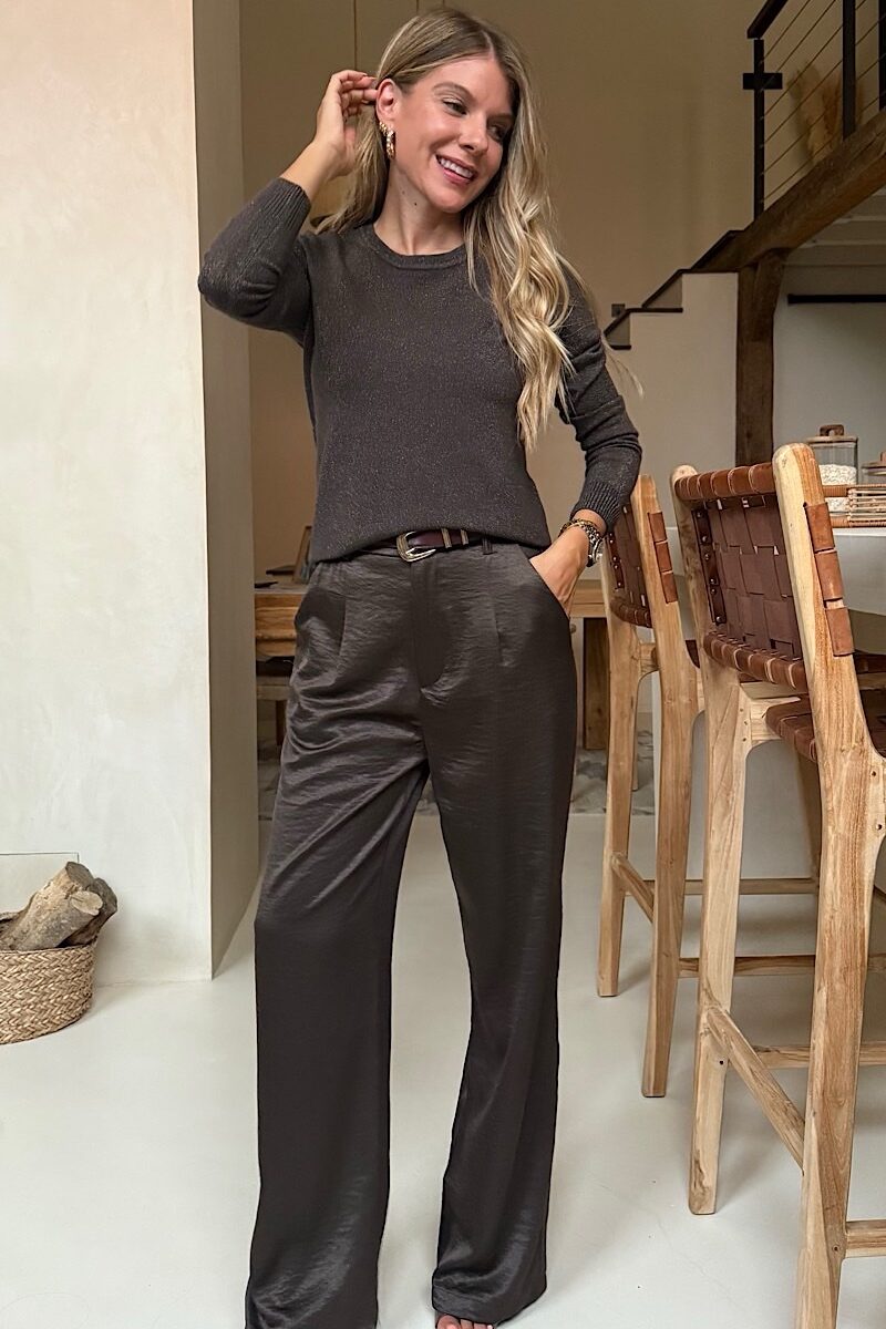 Jersey Brown Lurex