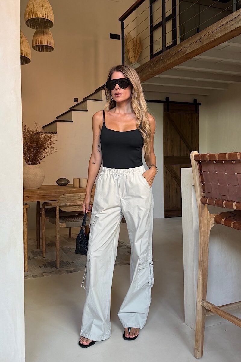 Pantalon Beige Cargo