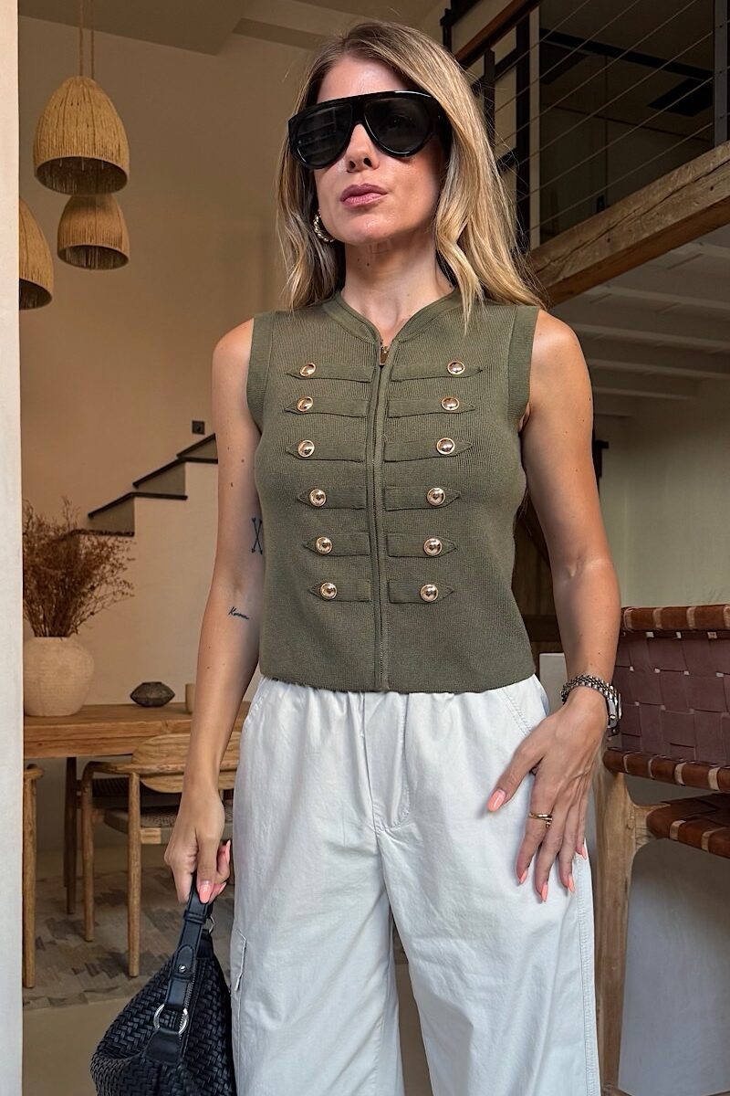 Chaleco Kaki Josefine