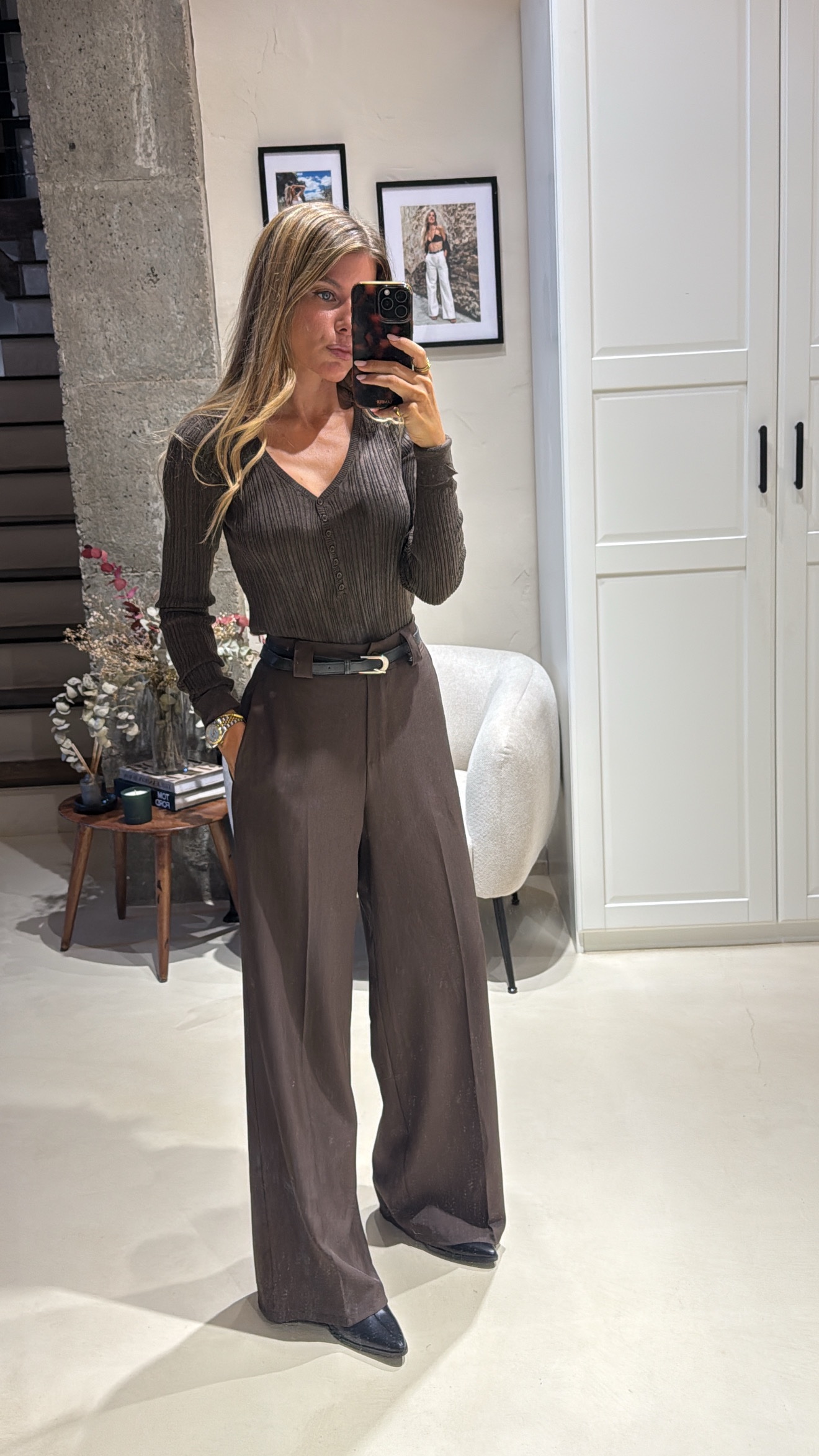Pantalon Marron Belt - Imagen 2
