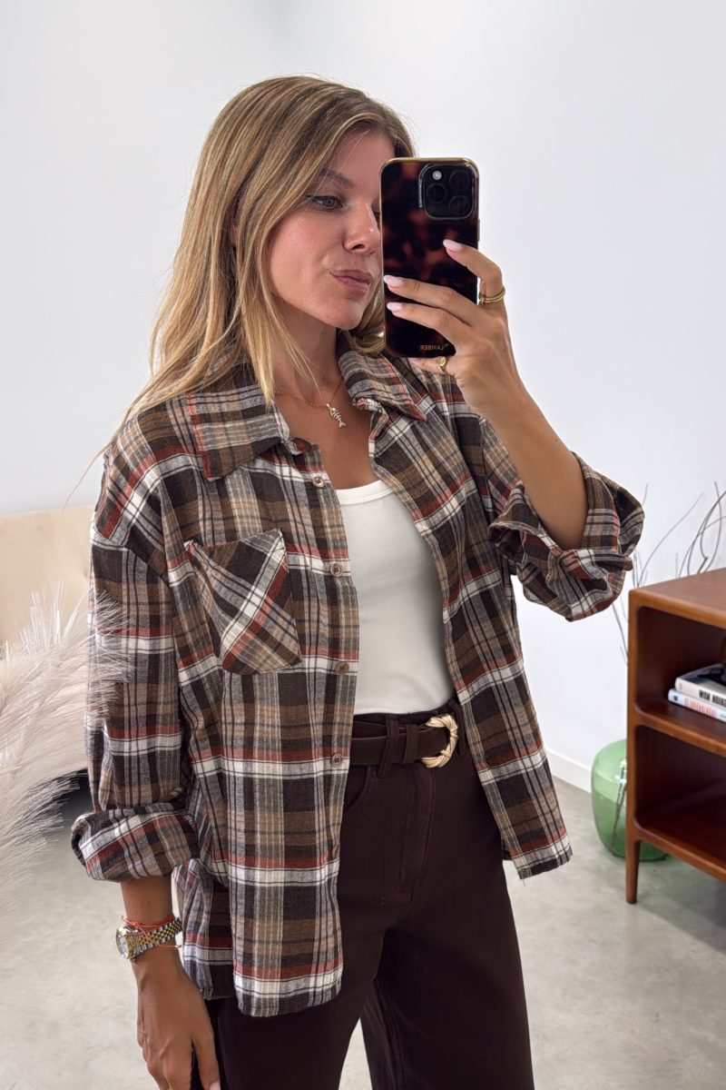 Camisa Cuadros Brown