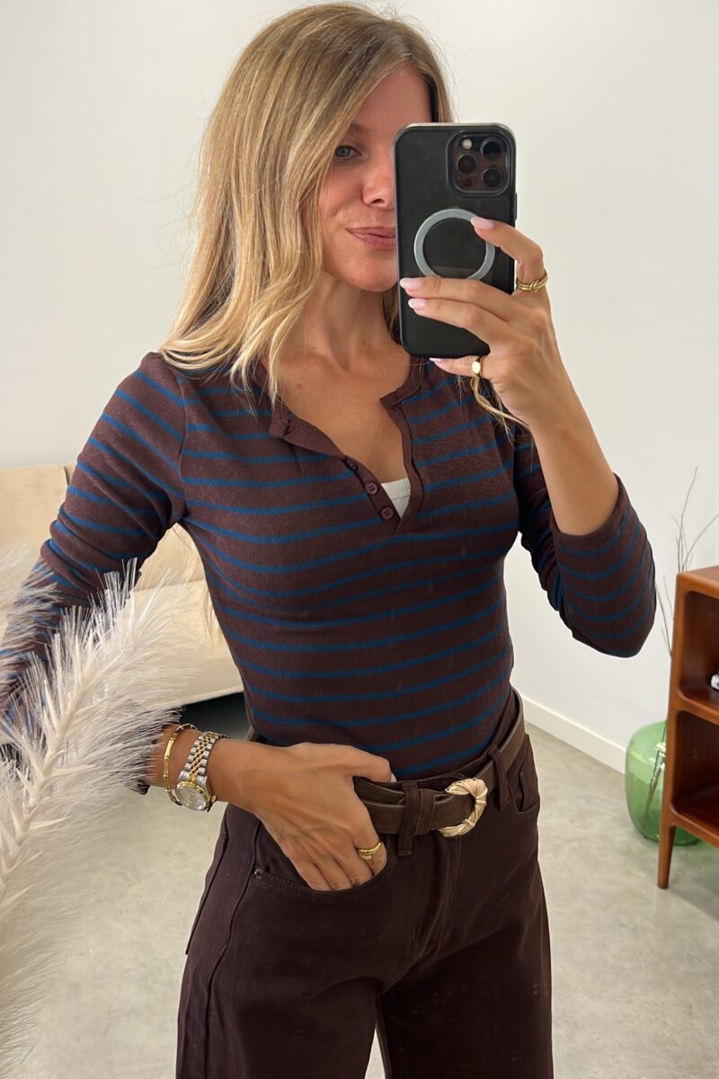 Camiseta Marron Amelia