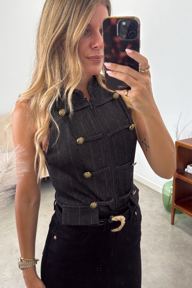 Chaleco Negro Sofia