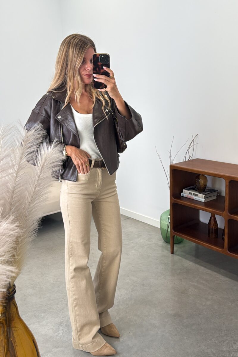 Pantalon Camel Wide Leg Y688