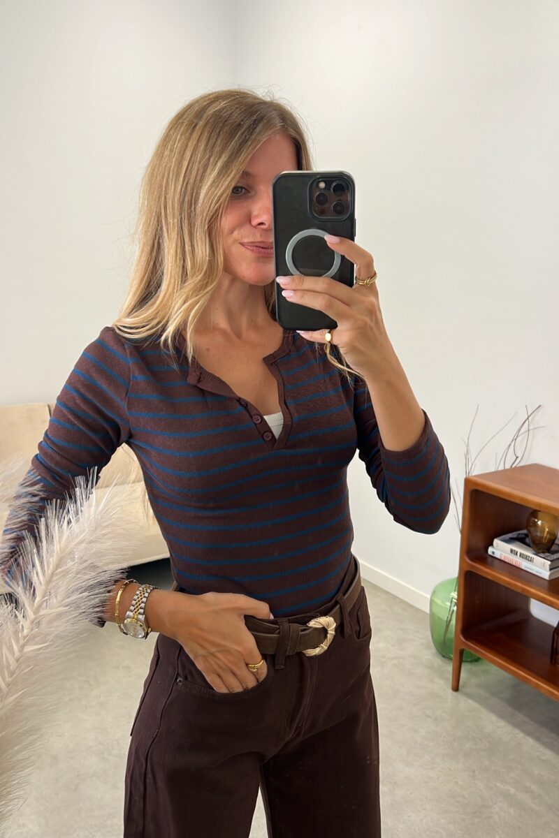 Camiseta Marron Amelia