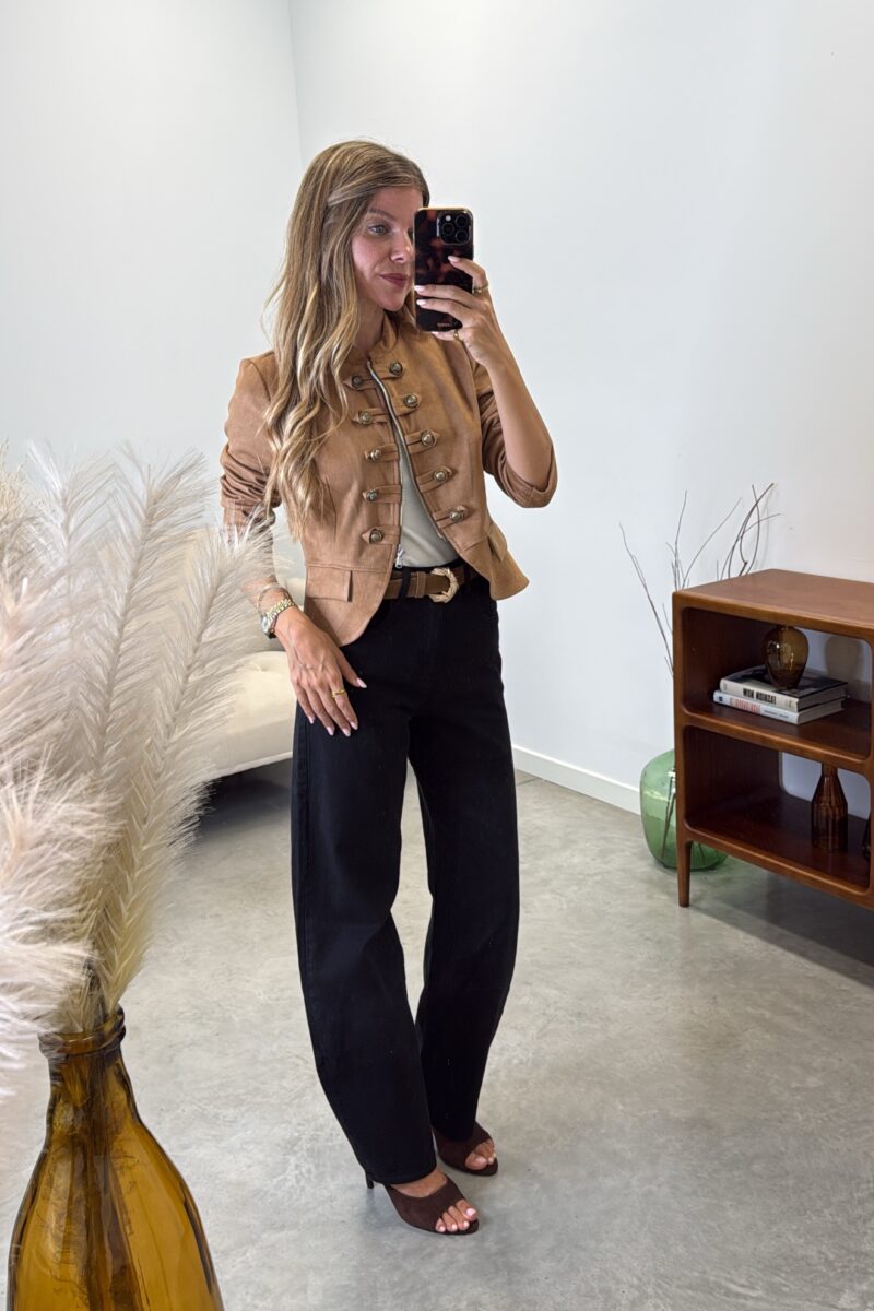 Pantalon Negro Barrel T1002-40