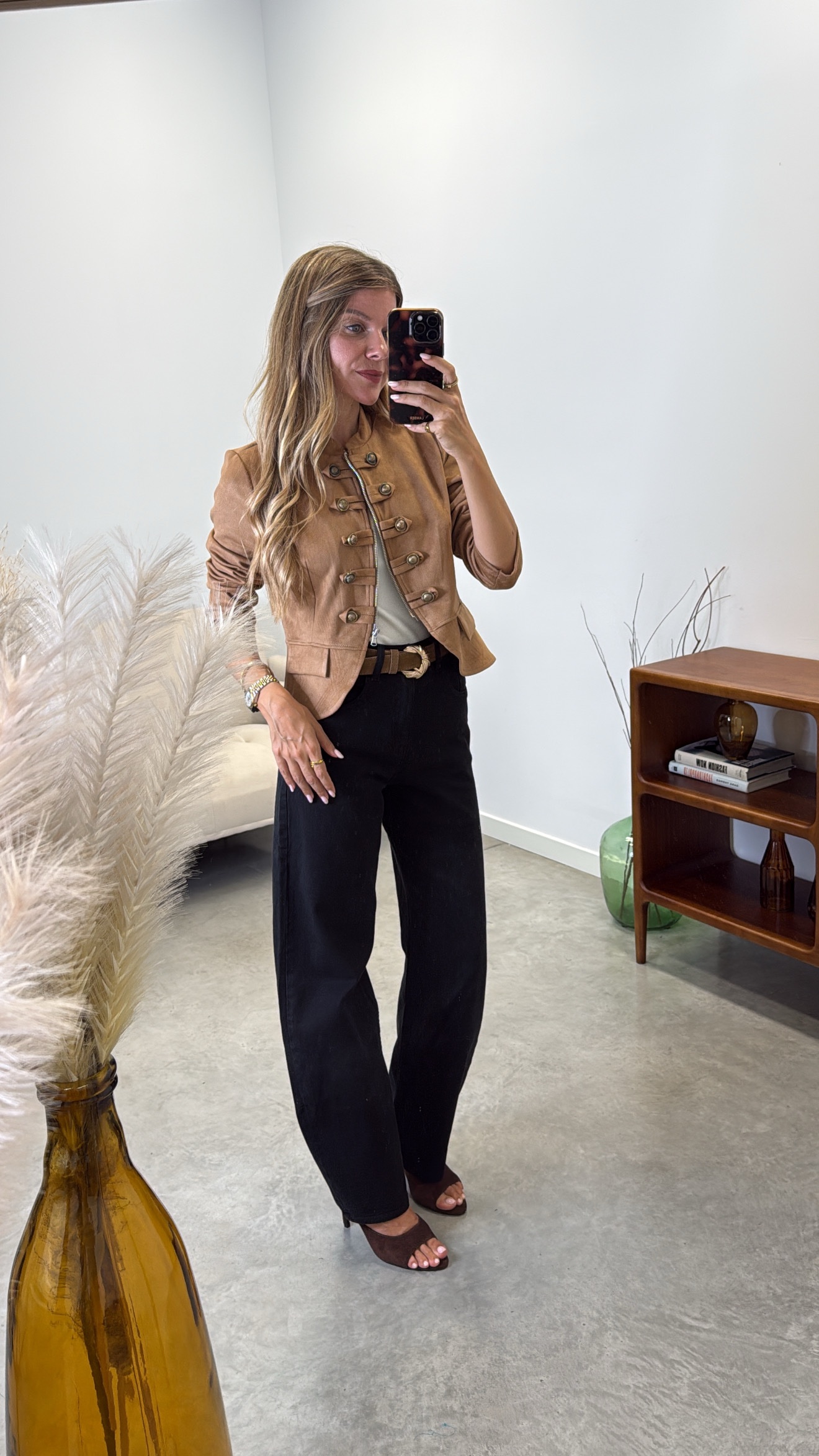 Pantalon Negro Barrel T1002-40