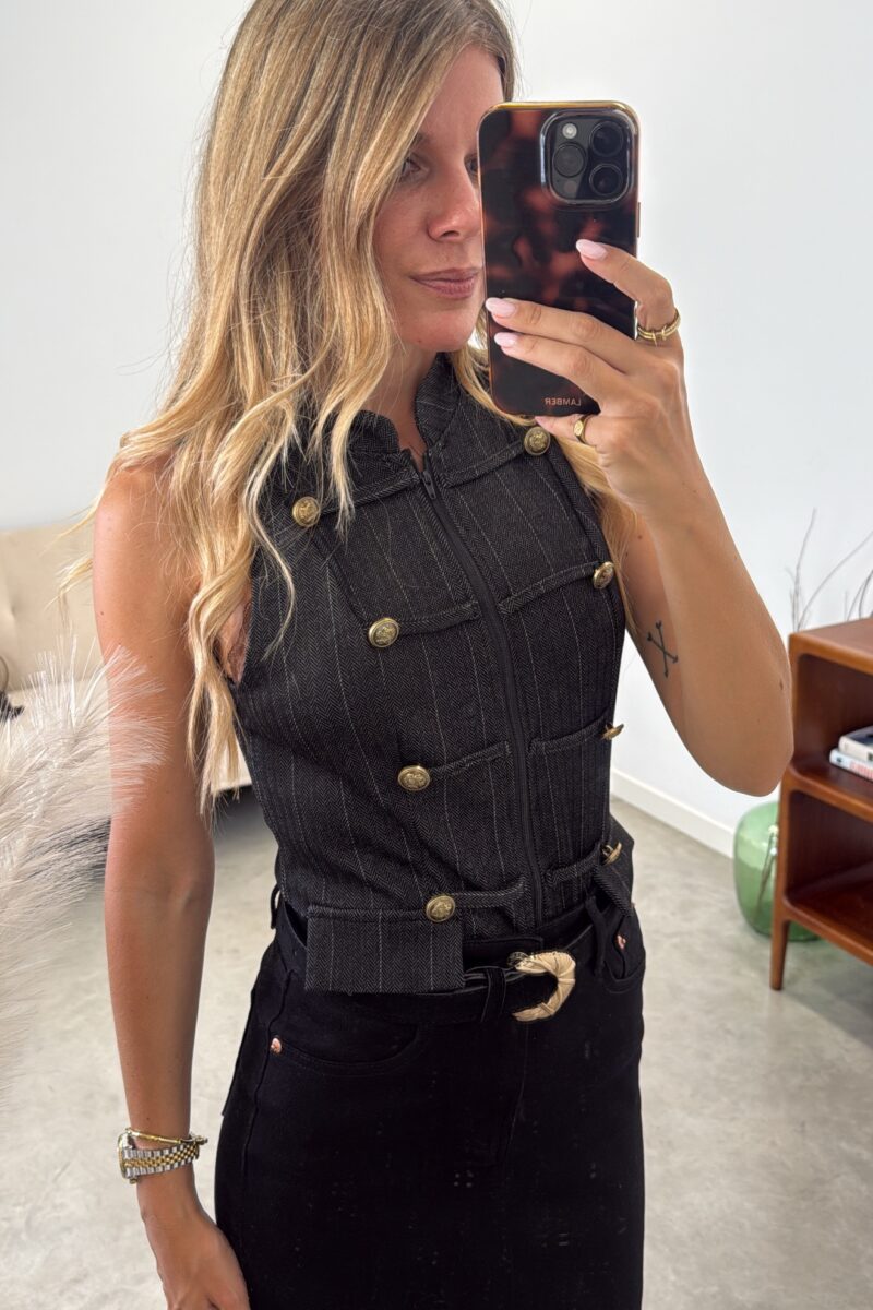 Chaleco Negro Sofia