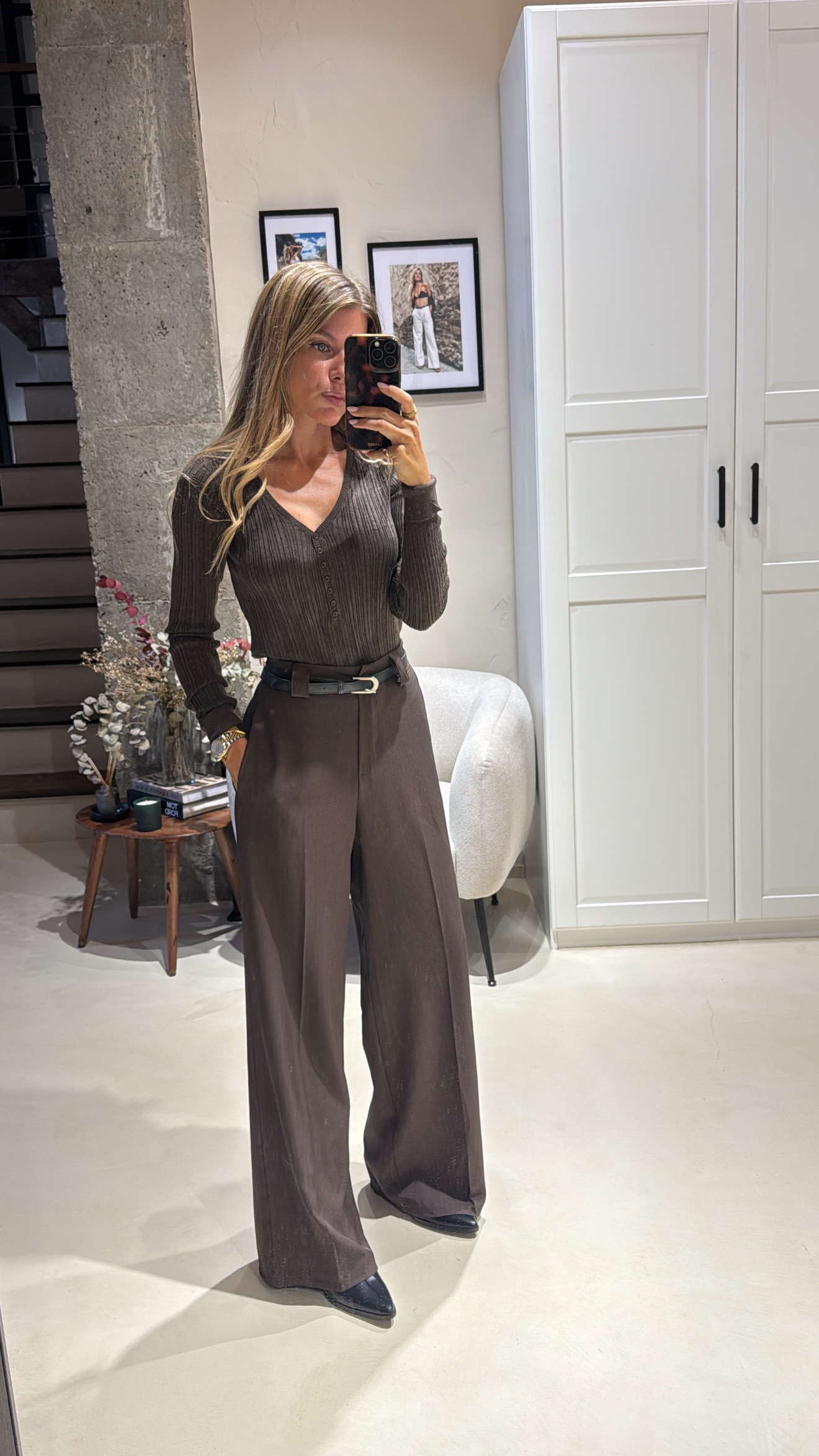 Pantalon Marron Belt