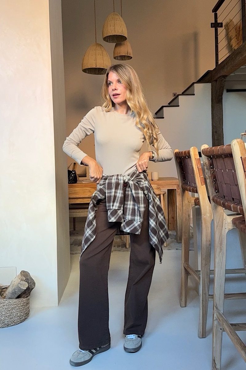 Camiseta Basica Beige