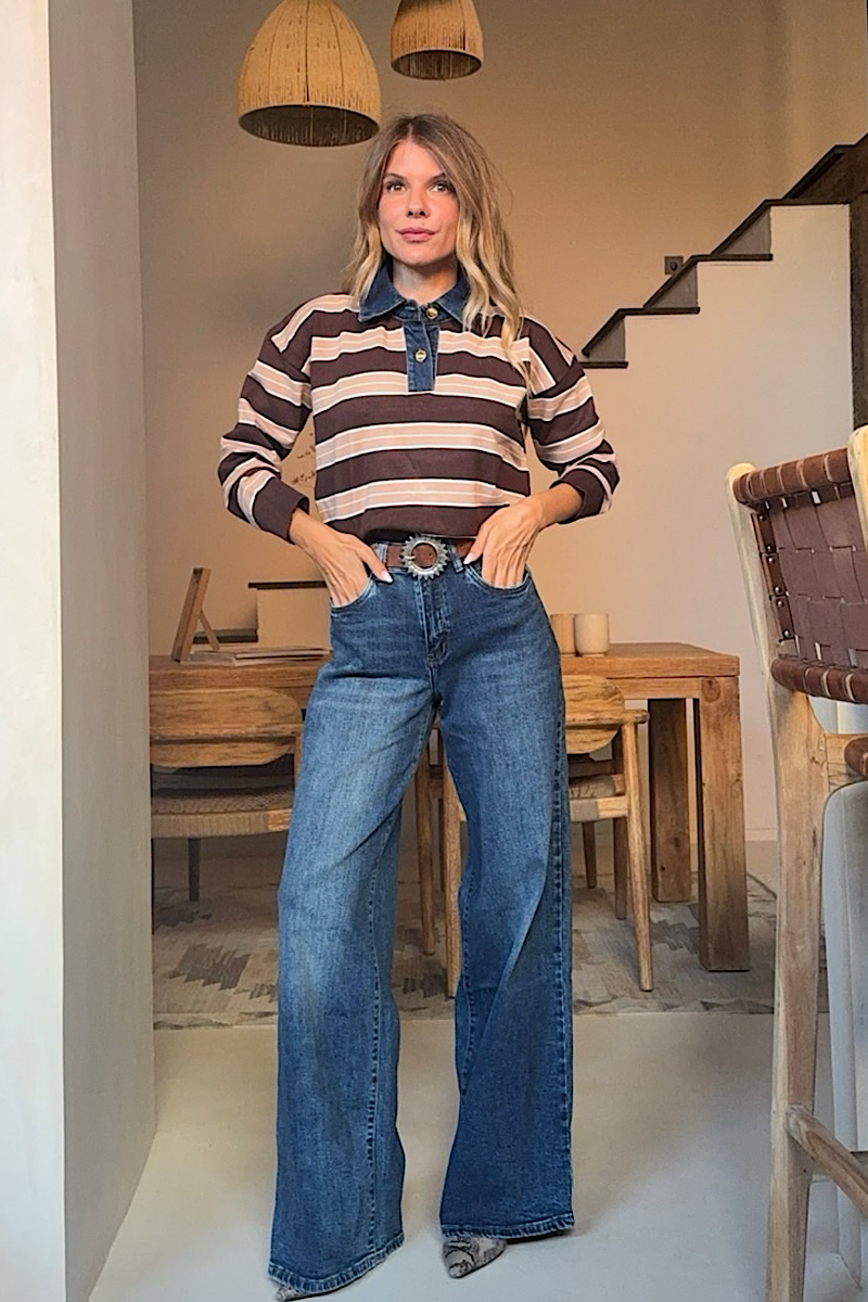 Jersey Jean Marron