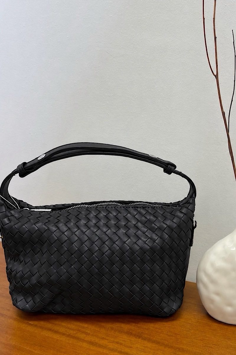 Bolso Negro Trenzado