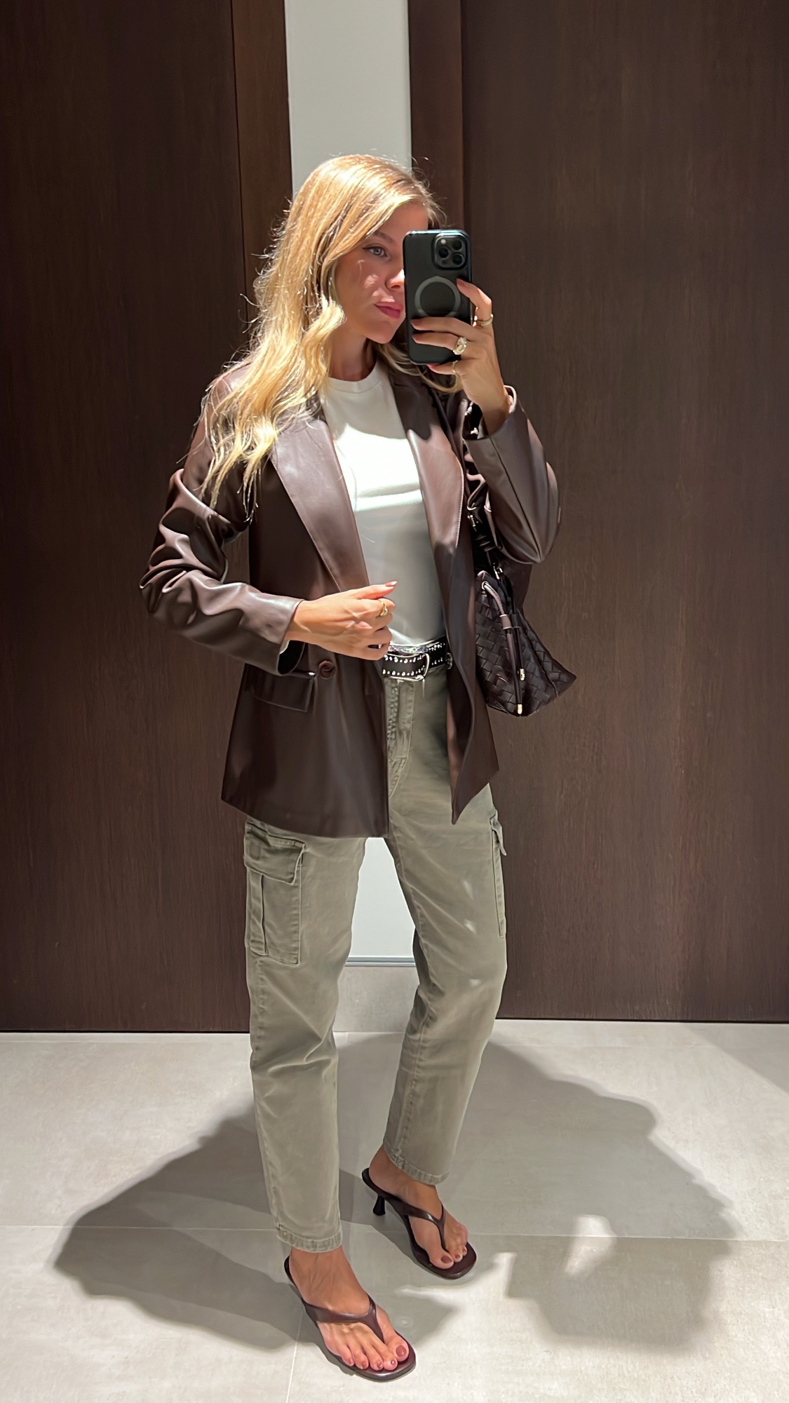 Americana Marron Polipiel - Imagen 4