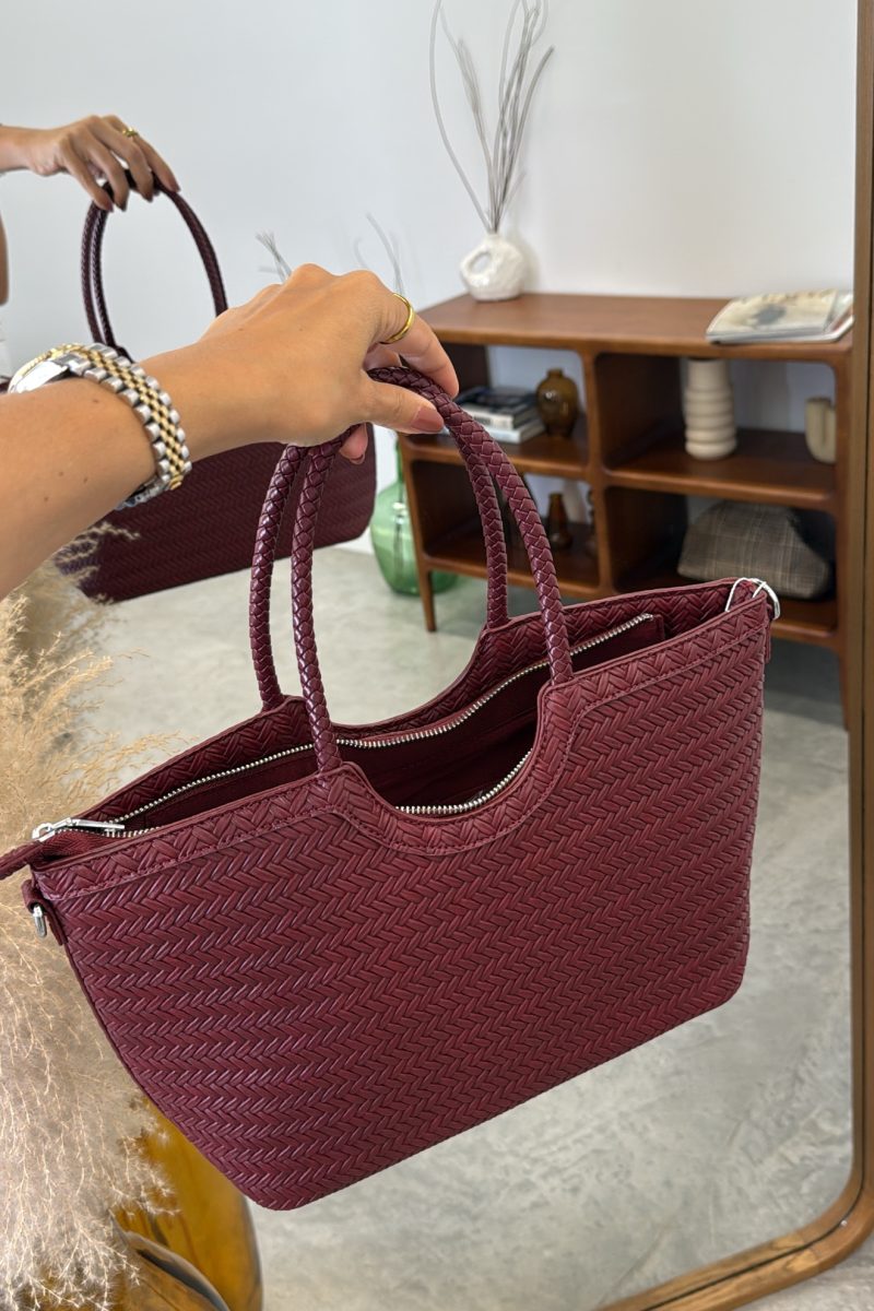 Bolso Burdeos Espiga