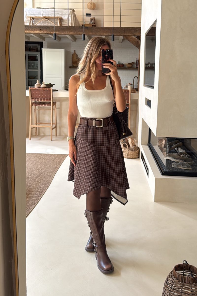 Falda Marrón Marguerite