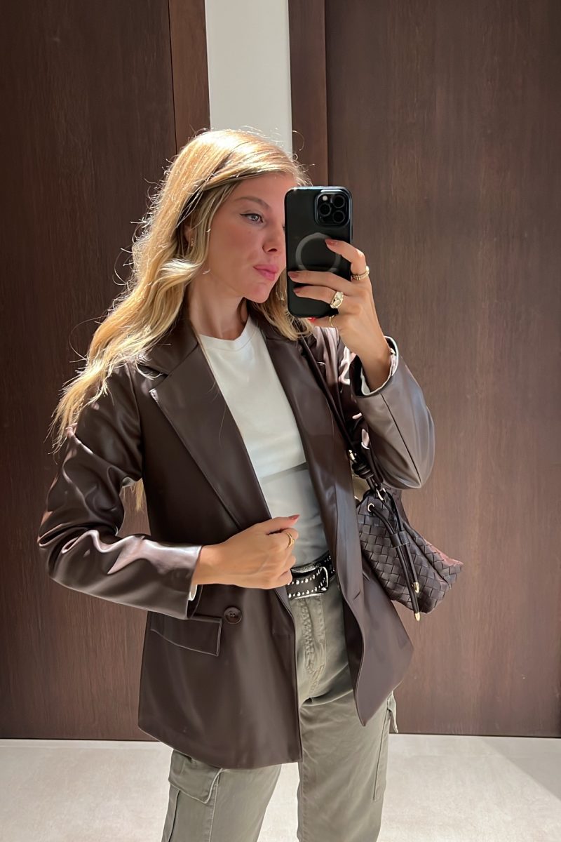Americana Marron Polipiel