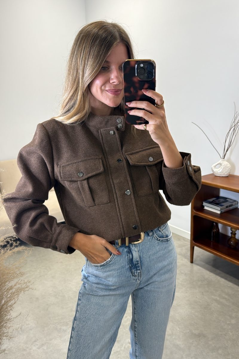 Chaqueta Marron Paño
