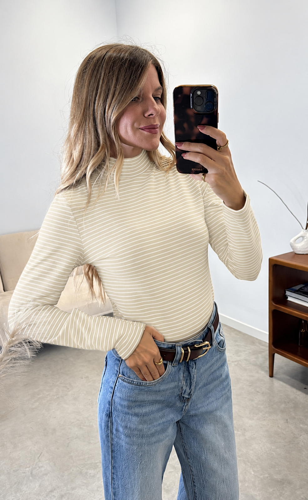 Camiseta Vainilla Termica Stripes
