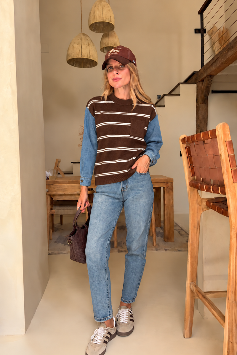Jersey Marron Denim