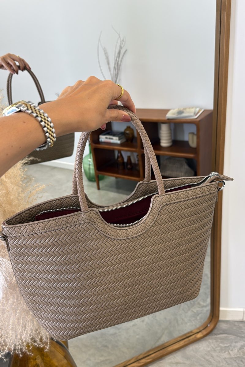 Bolso Taupe Espiga