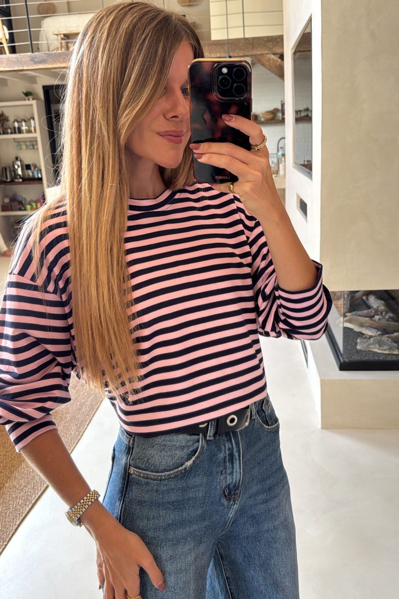 Camiseta Rosa Aura