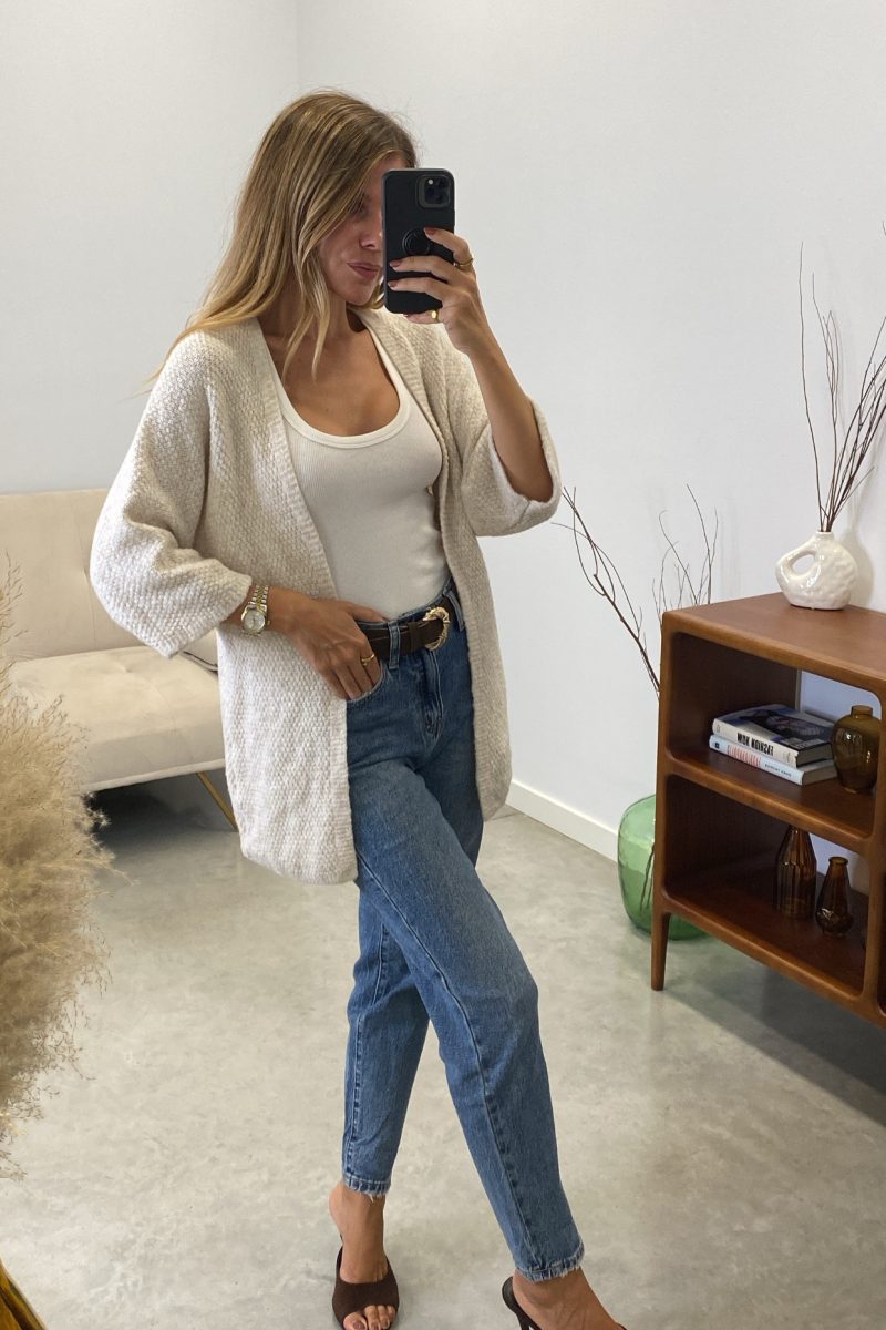 Cárdigan Basic Beige