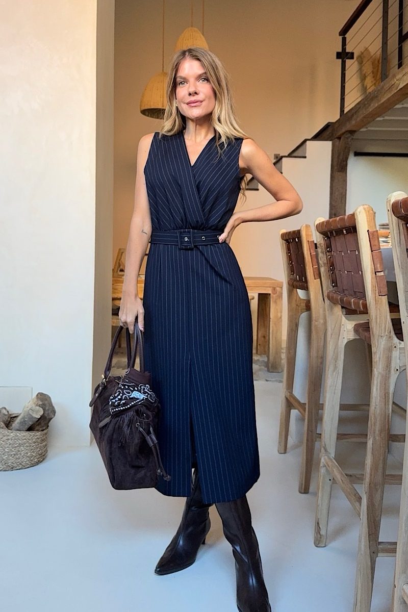 Vestido Marino Diplomatico