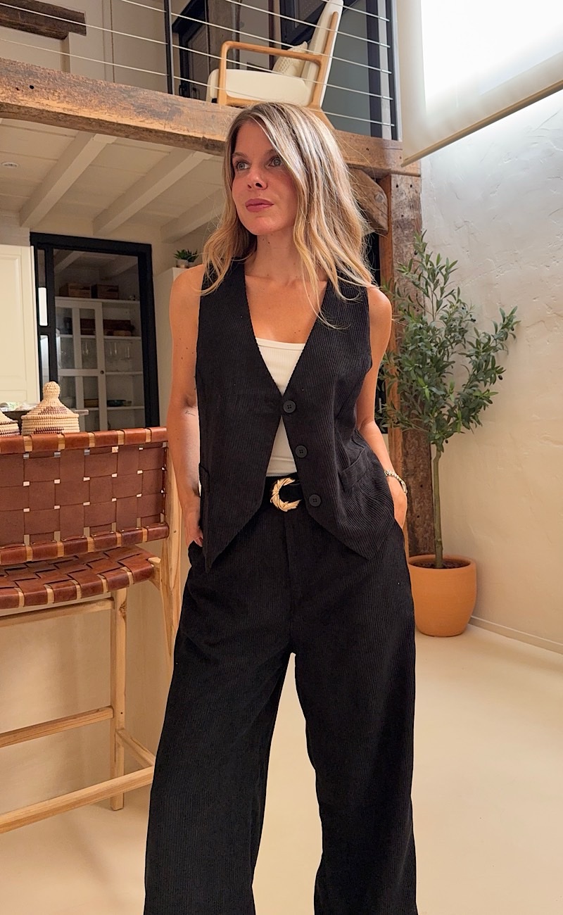 Conjunto Negro Pana - Imagen 2